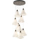 Mobius 9 Light 20.8 inch Bronze Pendant Ceiling Light, Round