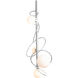 Olympus 4 Light 13.9 inch Sterling Pendant Ceiling Light, Vertical - Open Box