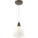 Mobius 1 Light 7.3 inch Bronze Mini Pendant Ceiling Light