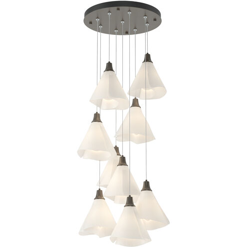 Mobius 9 Light 20.8 inch Dark Smoke Pendant Ceiling Light, Round