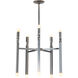Helix 10 Light 25.9 inch Sterling Pendant Ceiling Light
