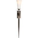 Sweeping Taper 1 Light 4.25 inch Dark Smoke Sconce Wall Light
