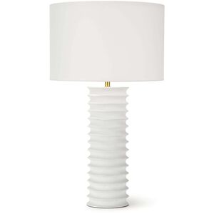 Nabu 30 inch 150.00 watt White Table Lamp Portable Light, Column