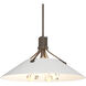 Henry 4 Light 23.1 inch Bronze and White Pendant Ceiling Light in Bronze/White