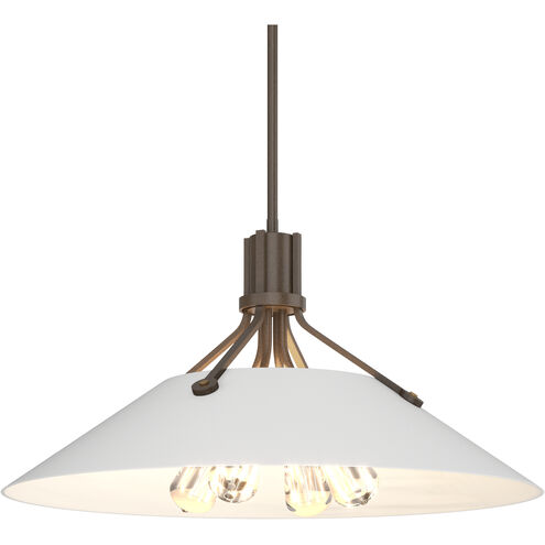 Henry 4 Light 23.1 inch Bronze and White Pendant Ceiling Light in Bronze/White