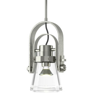 Erlenmeyer 1 Light 8.1 inch Sterling Mini Pendant Ceiling Light, Large