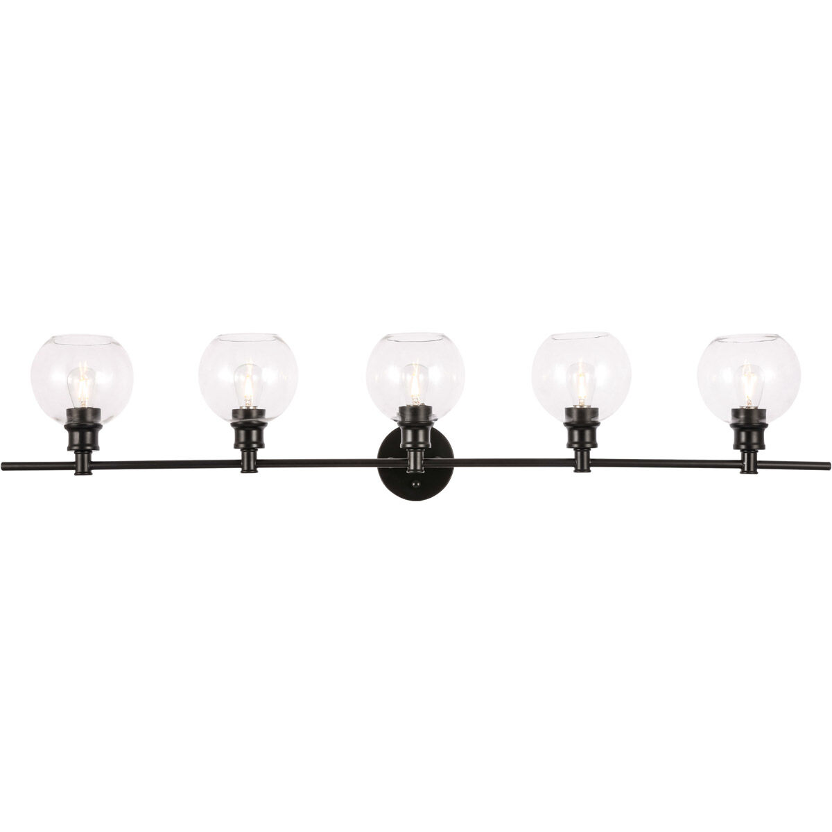 Syracuse 5 Light 47 inch Black Wall sconce Wall Light