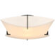 Bento 2 Light 17.8 inch Black Semi-Flush Ceiling Light
