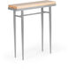 Wick 30 X 8.5 inch Vintage Platinum Console Table in Maple Natural