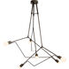 Divergence 6 Light 54.2 inch Coastal Bronze Outdoor Pendant, Standard