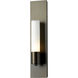 Pillar 1 Light 4.3 inch Bronze ADA Sconce Wall Light in Opal