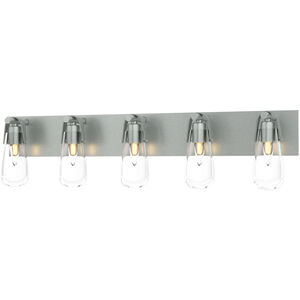 Eos 5 Light 36.5 inch Vintage Platinum Bath Sconce Wall Light