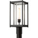 Cela 1 Light 18.6 inch Coastal Oil Rubbed Bronze Outdoor Post Light in Clear