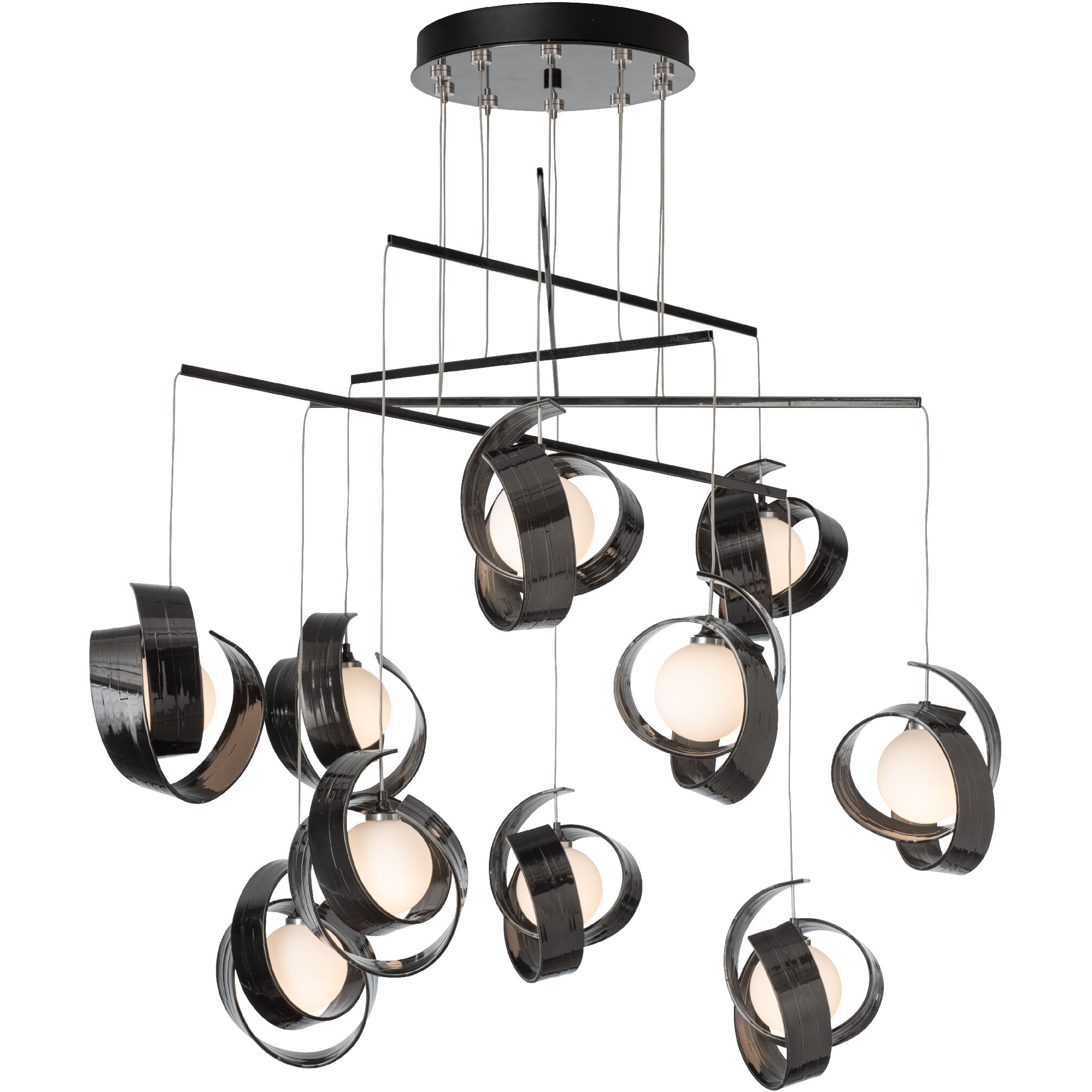 Riza 10 Light 41 inch Ink Mobile Pendant Ceiling Light