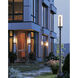 Forged Vertical Bars 1 Light 22.25 inch Coastal Natural Iron Outdoor Post Light
