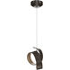 Riza 1 Light 9.1 inch Bronze Mini Pendant Ceiling Light