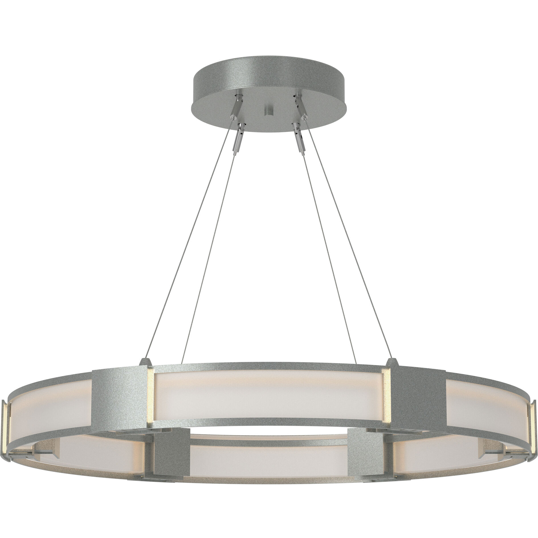 Aura 6 Light 28.9 inch Vintage Platinum Pendant Ceiling Light in Frosted