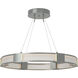 Aura 6 Light 28.9 inch Vintage Platinum Pendant Ceiling Light in Frosted