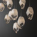 Chrysalis 10 Light 44.7 inch Sterling Pendant Ceiling Light in White Crystal, Long