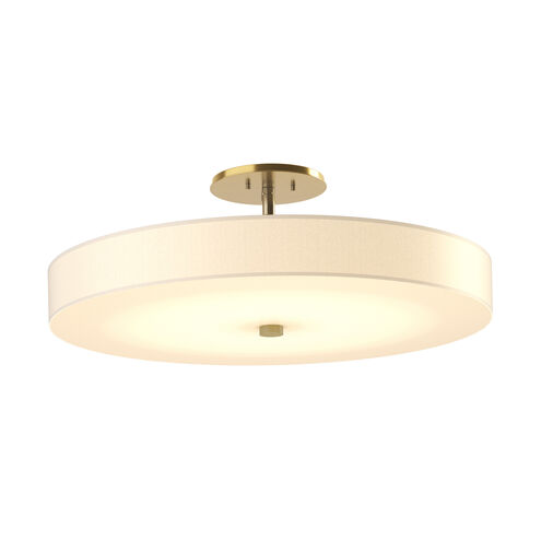 Disq LED 23 inch Modern Brass Semi-Flush Ceiling Light, Large
