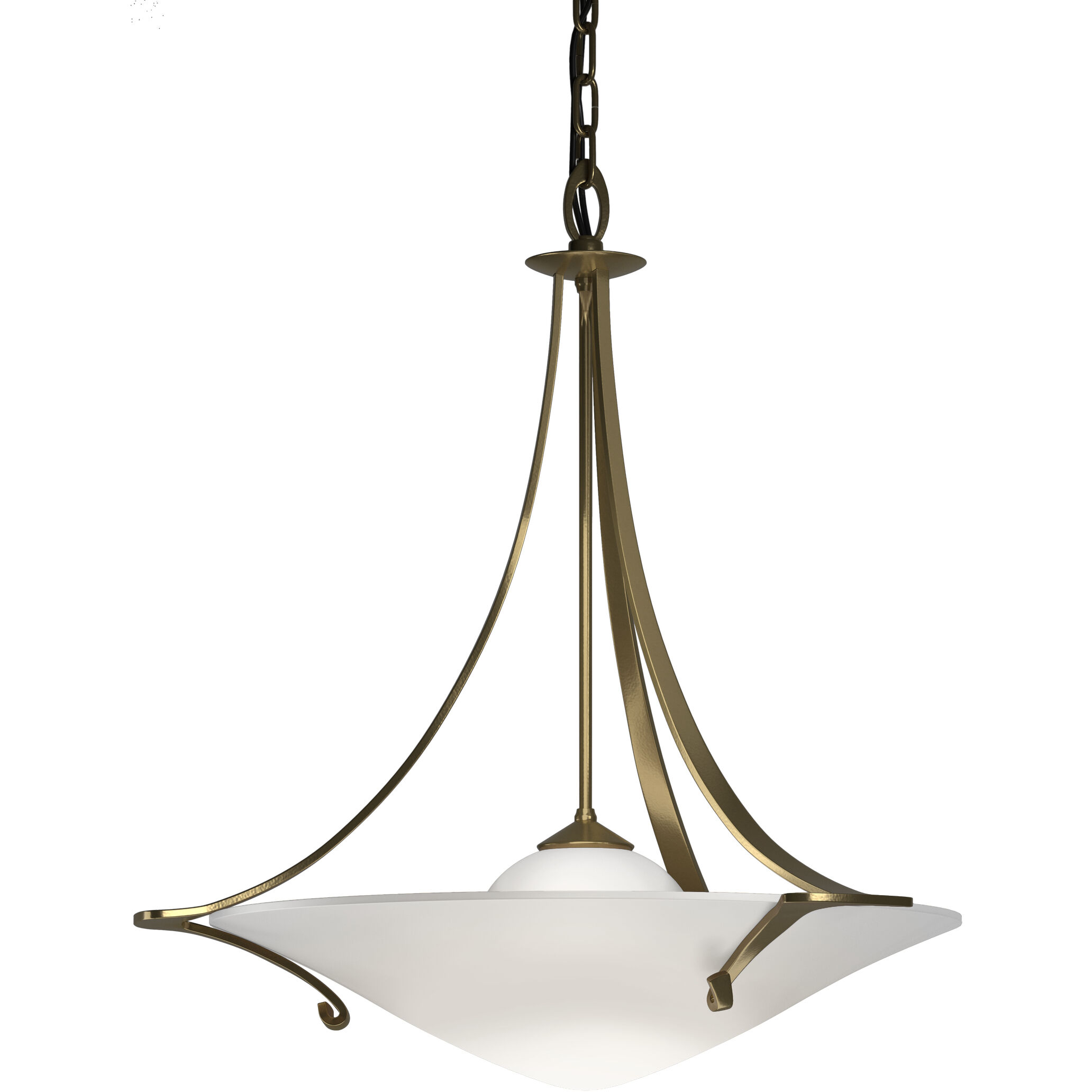 Antasia 1 Light 21.7 inch Modern Brass Pendant Ceiling Light in Opal