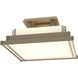 Steppe 4 Light 17.1 inch Soft Gold Semi-Flush Ceiling Light in Ivory Art, Small