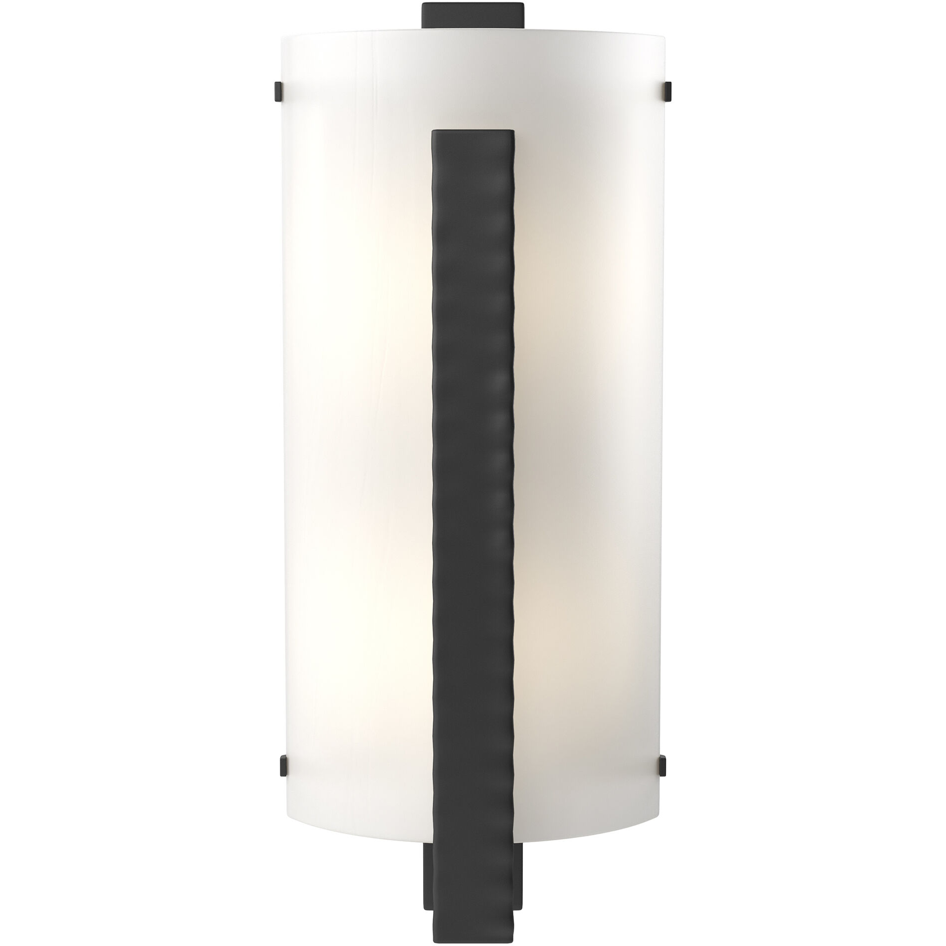 Forged Vertical Bar 2 Light 7.5 inch Black ADA Sconce Wall Light