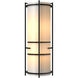 Extended Bars 2 Light 6.75 inch Black Sconce Wall Light in White Art