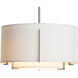 Exos 1 Light 16.1 inch Vintage Platinum Pendant Ceiling Light in Natural Anna, Small