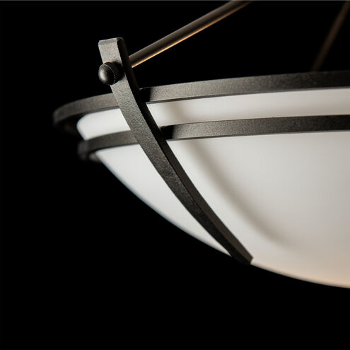 Presidio Tryne 2 Light 16.4 inch Oil Rubbed Bronze Semi-Flush Ceiling Light in Opal, Small