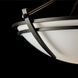 Presidio Tryne 2 Light 16.4 inch Oil Rubbed Bronze Semi-Flush Ceiling Light in Opal, Small