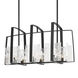 Arc 8 Light 43 inch Black Linear Pendant Ceiling Light - Open Box