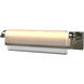 Draped Glass LED 26 inch Sterling Bath Bar Wall Light