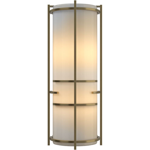 Extended Bars 2 Light 6.75 inch Modern Brass Sconce Wall Light in Ivory Art