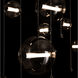 Abacus LED 49 inch Black Double Linear Pendant Ceiling Light in Cool Grey, Double