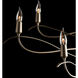 Willow 6 Light 43.5 inch Vintage Platinum Chandelier Ceiling Light, Small