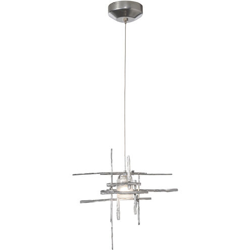 Tura 1 Light 16.4 inch Sterling Mini Pendant Ceiling Light