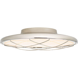 Peter Bristol Dot LED 13.75 inch Polished Nickel Flush Mount Ceiling Light
