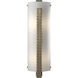 Forged Vertical Bar 2 Light 7.25 inch Soft Gold ADA Sconce Wall Light, Large