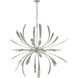 Dahlia 10 Light 48.9 inch Sterling Chandelier Ceiling Light, Large