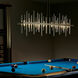 Cityscape LED 51.9 inch Dark Smoke/Vintage Platinum Pendant Ceiling Light, Large