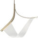 Sling LED 34.2 inch Modern Brass Pendant Ceiling Light