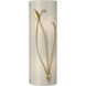 Forged Leaf and Stem 2 Light 5.50 inch Wall Sconce