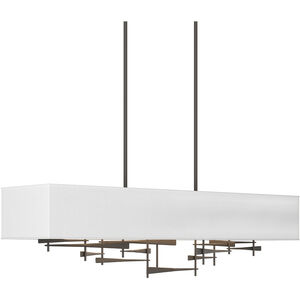 Cavaletti 4 Light 42 inch Dark Smoke Pendant Ceiling Light in Natural Anna