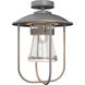 Erlenmeyer 1 Light 12.1 inch Coastal Burnished Steel Outdoor Semi-Flush