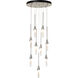 Lilium 9 Light 20.5 inch Sterling Pendant Ceiling Light, Standard