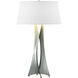 Moreau 33.4 inch 150 watt Vintage Platinum Table Lamp Portable Light in Natural Anna, Tall