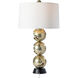 Pangea 32.6 inch 60 watt Modern Brass and Black Table Lamp Portable Light in Modern Brass/Black