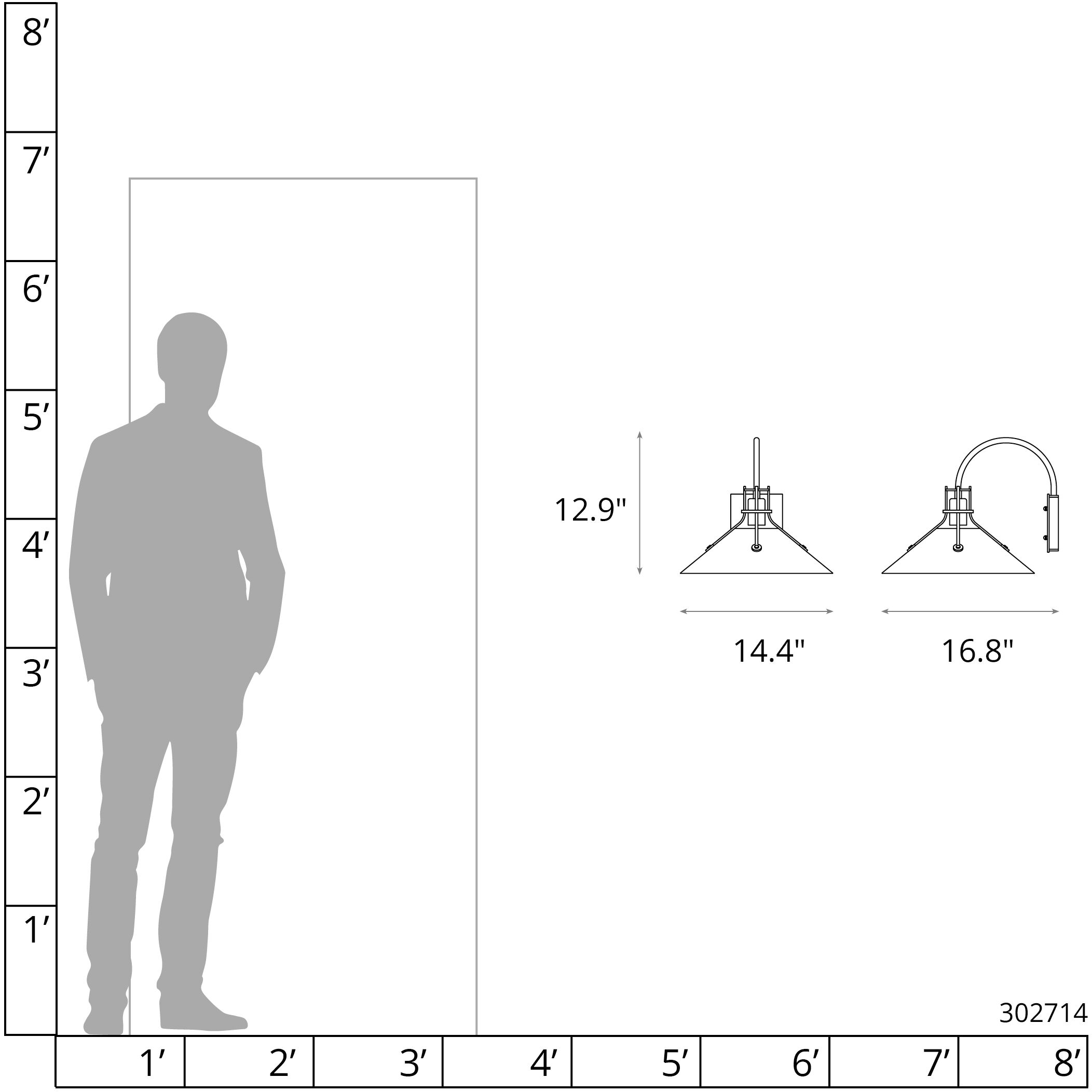 Henry 1 Light 12.9 inch Coastal Dark Smoke Outdoor Sconce in Frosted, Large