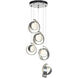 Riza 5 Light 19.1 inch Vintage Platinum Pendant Ceiling Light, Standard